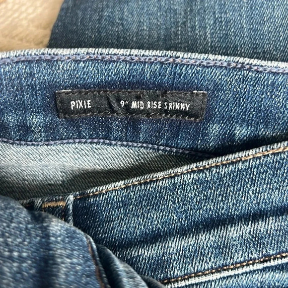 NWT Edwin Pixie 9” Mid Rise Skinny Jeans Color Nevermind Size 34 Anthropology - Picture 11 of 16